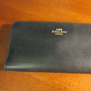 Black Leather Coach Wallet